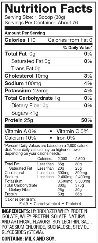 ISO 100 от Dymatize: подробный состав